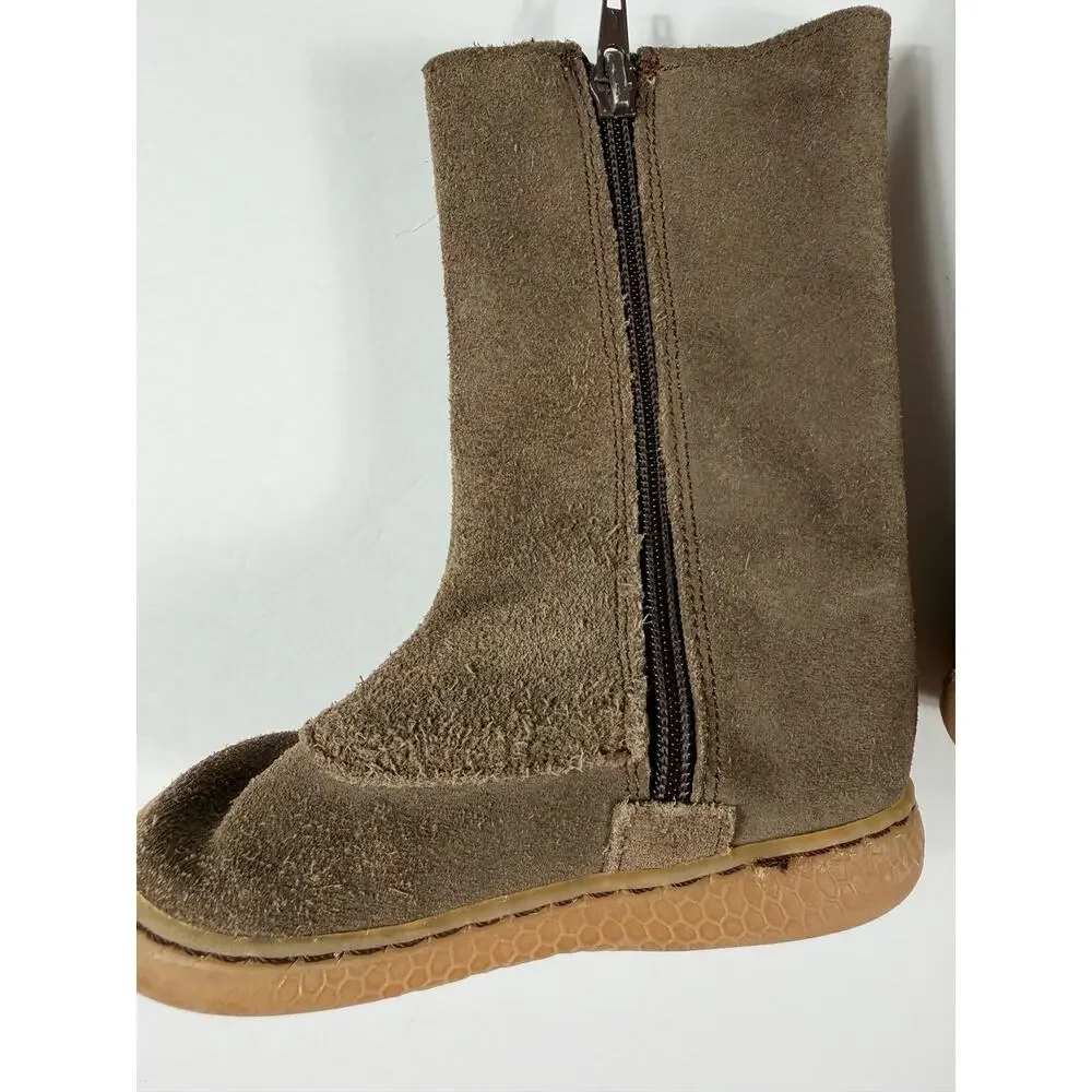 Livie & Luca Tiempo Suede Leather Boots Brown Size 6 toddler